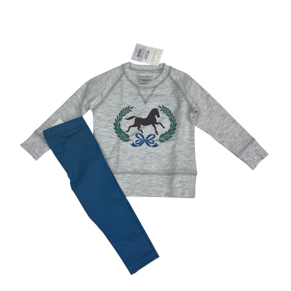 NWT TBBC 6-12M Cassidy Comfy Crewneck and Mitzy Sue Slacks Outfit